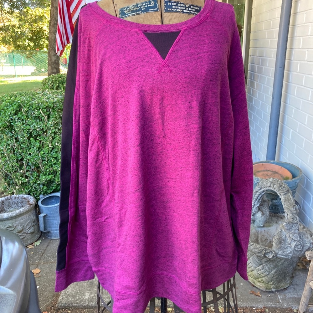 NWT Lane Bryant hot pink active sweater